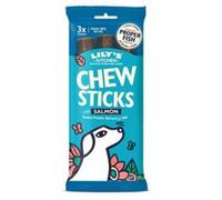 Lilys Kitchen Chew Sticks with Salmon for Dogs 3pk 120g