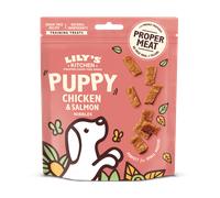 LILY'S KITCHEN Dog Chicken and Salmon Nibbles Puppy Treats 70g