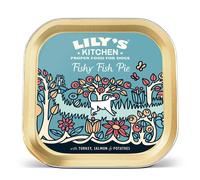 Lily's Kitchen Fishy Fish Pie - Complete Natural Adult Dog Food Wet (10 x 150g Trays)