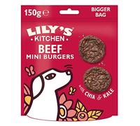 Lily's Kitchen Dog Meaty Treats Grain Free The Best Ever Mini Beef Burgers (8 x 150 g)