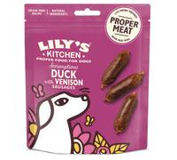 Lilys Kitchen Duck and Venison Sausages for Dogs 70g