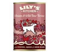Lily's Kitchen Made with Natural Ingredients Adult Wet Dog Food Tin Venison & Wild Boar Terrine 6 x 400g