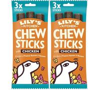 Lily's Kitchen Made with Natural Ingredients Chew Sticks with Chicken Dog Treat 10 x 120g (Pack of 2)