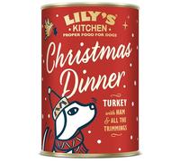 Lily's Kitchen Made with Natural Ingredients Christmas Dinner with Turkey and Ham Adult Wet Dog Food 6 x 400g