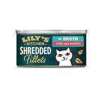 Lily's Kitchen Tuna with Salmon Shredded Fillets in Broth Cat Food - 24 x 70g