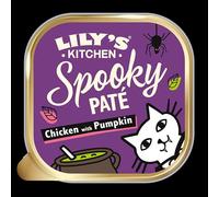 Lily's Kitchen Made with Natural Ingredients Smoooth Paté Halloween Spooky Chicken with Pumpkin Adult Wet Cat Food 19x 85g