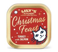 Lily's Kitchen Made with Natural Ingredients Smooth Paté Christmas Turkey with Salmon Adult Wet Cat Food 19x 85g