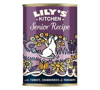 Lily's Kitchen Made with Natural Ingredients Wet Dog Food Tin Senior Recipe with Turkey 6 x 400g