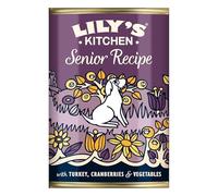 Lily's Kitchen Made with Natural Ingredients Wet Dog Food Tin Senior Recipe with Turkey 6 x 400g