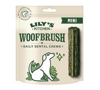 Lily's Kitchen Mini Woofbrush Dental Chew - Natural Dental Sticks for Small Dogs (7 Packs of 10 Chews)
