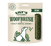 Lily's Kitchen Mini Woofbrush Dental Chew - Natural Dental Sticks for Small Dogs (7 Packs of 10 Chews)