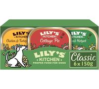 Lily's Kitchen Natural Adult Dog Food Wet Trays - Classic Dinners Multipack - Ch