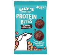 Lily's Kitchen Natural Adult Dog Treats - Protein Bites Turkey & Whitefish (12 Packs x 40g)