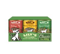 Lily's Kitchen Natural Adult Wet Dog Food Tins Classic Dinners Variety Pack 6 x 400g