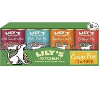 Lily's Kitchen Natural Adult Wet Dog Food Tins Grain-Free Recipe Variety Pack 12
