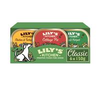 Lily's Kitchen Natural Adult Wet Dog Food Trays Chicken, Lamb & Beef 6x150g