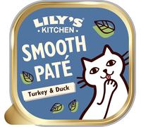 Lily's Kitchen Natural Adult Wet Paté Cat Food Tray Poultry Pie Grain-Free Rec