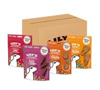 Lily's Kitchen Dog Treats Multipack – Beef Mini Burgers, Duck & Venison, Chicken Jerky (8 x 70 g)