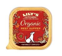 Lily's Kitchen Organic Beef Supper - Grain Free Adult Dog Wet Food, 11X150G