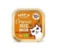 Lily’s Kitchen Made with Natural Ingredients Adult Wet Cat Food Tray Organic Chicken Grain-Free recipe 19 x 85g