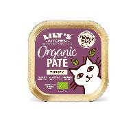 Lily’s Kitchen Made with Natural Ingredients Adult Cat Food Tray Organic Turkey Grain-Free Recipe 19 x 85g