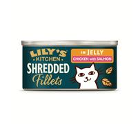 Lily's Kitchen Shredded Fillets in Jelly Chicken with Salmon - 24 x 70g
