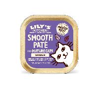 Lily's Kitchen Smooth Chicken Paté for Mature Wet Cat Food - 19 x 85g