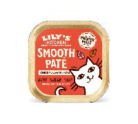 Lily’s Kitchen Made with Natural Ingredients Smooth Pate Chicken with Salmon Adult Wet Cat Food 19 x 85g Trays