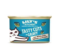 Lily's Kitchen Tasty Cuts in Gravy with White Fish, Salmon & Prawn (85g)