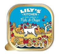 Lily's Kitchen Wet Dog Food - Fish Recipe (Pub Lunch Fish and Chips), 10 x 150g Trays. Complete Nutrion, with Natural Ingredients for Adult Dogs
