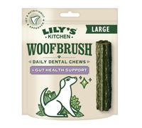 Lily's Kitchen Woofbrush Gut Health Dental Chew - Natural Dental Sticks for Large Dogs (4 Packs of 7 Chews)