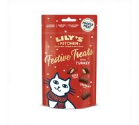 Lily's Kitchen Xmas Cat Festive Treats with Turkey - Size: 60g - Treats for Small Pets