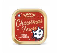 Lily's Kitchen Xmas Cat Turkey & Salmon Pate - Size: 85g - Treats for Small Pets