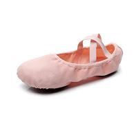 Lily's Locker Ballet Shoes for Girls Kids Toddler Split-Sole Canvas Ballet Pumps (Light Pink, Numeric_8)