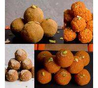 Lily's Mixed Sweet with Almonds & Pistachio nuts, For Dessert serving to your Family & Friends or Your Beloved serving with 300 gram (Boondi Ladoo)