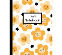 Lily's Notebook: Personalised White Daisy Inspired Lined Journal