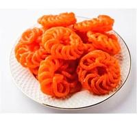 Lily's Present Orange Spiral-shaped Indian Sweet, Known by different names across India, Imarti, Amarti, Jhangiri are crispy and juicy dessert. It is very similar to Jalebi, 4 piece*1 pack (3)