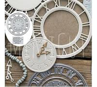 lilyshopingstore Clock Circle Frame Metal Die Cuts,Merry Christmas Flower Clock Number Cutting Dies Cut Stencils DIY Scrapbooking Photo Album Decorative Embossing Paper Card Making