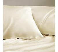 LILYSILK 100% Mulberry Silk Pillowcase 19MM Both Side Silk Hypoallergenic Breathable Housewife Pillow Cover with Envelope Closure for Hair and Skin(Lily White，Standard 50x75cm)