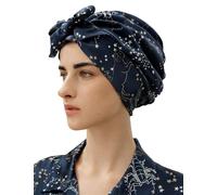 LilySilk 100% Pure Mulberry Silk Sleep Cap Womens Natural Silk Bonnet for Sleeping and Hair Care Night Hair Wrap with Long Elastic Band for Stay On, Scorpio