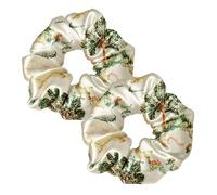 LilySilk 100% Pure Silk Charmeuse Scrunchy -Regular -Scrunchies For Hair - Silk Scrunchies For Women Soft Hair Care (Aries 2pcs)