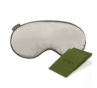 LILYSILK 100% Pure Silk Sleep Mask Blindfold Natural Silk Filled Eyecover Soft Skin-Friendly Sleeping Eye Mask with Adjustable Strap for Women and Men Grey