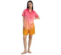 LilySilk 19 Momme Short Silk Pyjama Set for Women Sleepwear Loungewear Button-Down Pj Sets Nothched Collar Breathable Cool Pajamas for Summer