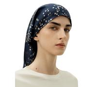 LilySilk Mulberry Silk Sleep Cap 100% 19 Momme Long Bonnet for Curly Hair, Night Cap for Sleeping, Silk Hair Wrap for Women, Scorpio