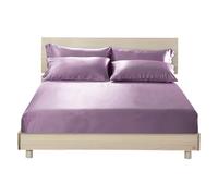 LILYSILK Silk Fitted Sheet 19 Momme 100% Mulberry Silk 30cm Deep Pocket Breathable Hypoallergenic Super Smooth Bottom Sheet Ivory, Double 140x190+30cm