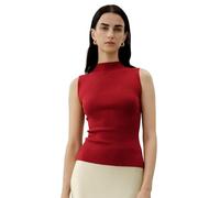 LilySilk Women's 100% Merino Wool Vest Ladies Machine Washable Seamless Sleeveless Top with Semi-high Neckline and Slim Fit