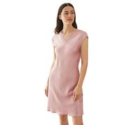 LilySilk Women's 100 Mulberry Silk Nightgown Long Short Sleeve Nightdress 22 Momme Pure Silk