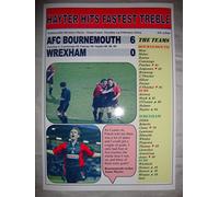Lilywhite Multimedia AFC Bournemouth 6 Wrexham 0 - James Hayter hat-trick - 2004 - souvenir print