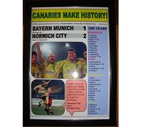 Lilywhite Multimedia Bayern Munich 1 Norwich City 2 - 1993 UEFA Cup - framed print
