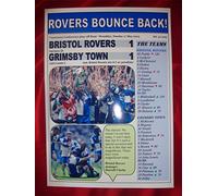 Lilywhite Multimedia Bristol Rovers 1 Grimsby 1 - Bristol Rovers promoted - 2015 - souvenir print